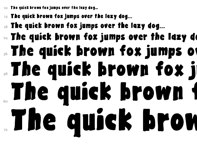 Gargle font waterfall